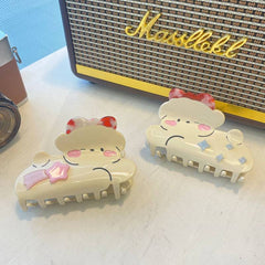 New acetic acid clip Cute bow Dog hair clip Sweet bow Star hair claw elegant simple hair accessories