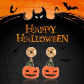 Halloween pumpkin witch ghost earrings funny cartoon personality earrings new wholesale earrings