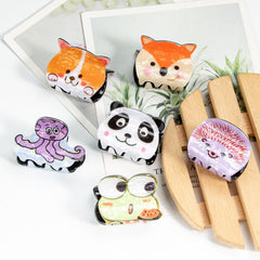 Animal Collection Fashion Cute Claw Clip Hair Clip Sweet Hair Clip Colorful Rainbow Cute Hair Accessories