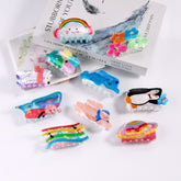 Ocean Collection Fashion cute claw Clip Hair clip sweet Hair clip Colorful rainbow cute hair accessories