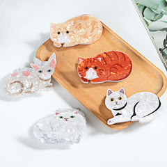 New Cute Cat Shark Clip Small PVC Hair Claw Accessories