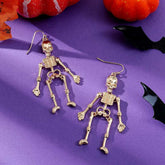 Halloween skull bone earrings