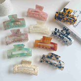Korean fashion hairpin acetic acid plate tortoisesbill leopard clip simple medium size female hairpin shark clip