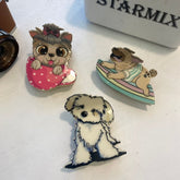 New comic puppy claw clip Dog hair clip Pug Yorkshire animal hair accessories personality hair accessories