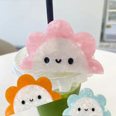 Sunflower smiley face fun acetic clip Cute simple hair clip cartoon cloud hair claw creative head clip