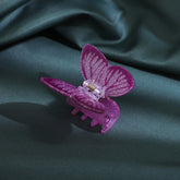 Creative Butterfly Clip New acetic acid hair clip sweet temperament gradient floral Shark clip back hair grab hair accessories