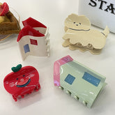 New acetic acid hair clip cute puppy hair clip red house claw tomato cute hair clip candy accessories