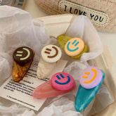 Cute smiling face hair clip Coffee sweet duck beak clip bangs clip Broken hair Duckling clip side clip autumn/winter new barrette