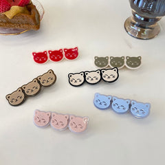 New Korean cute animal duck beak clip kitten side clip Kitten fringe hairpin cartoon cat clip