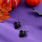 Ins smash Halloween Skull wizard pumpkin vampire tooth earring