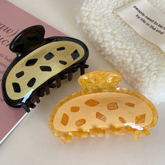 Cute toast Bear large grab Cream bread cartoon shark clip 2023 new fun acetate hair clip