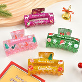 Christmas hair clip Small Square Acrylic hair clip 2023 new style accessories