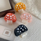 New acetic acid hair clip cute fashion mushroom clip small fresh claw clip small bangs clip the same hair accessories