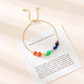 Fashion accessories 7 color stone beaded bracelet