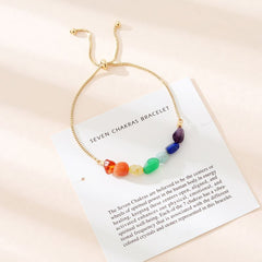 Fashion accessories 7 color stone beaded bracelet