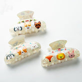 New Animal Print Fox Shark Clip Cute Cartoon PVC Hair Claw