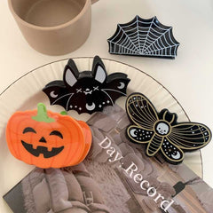 New acrylic Halloween cartoon funny hair clip cartoon ghost pumpkin hair claw clip