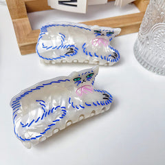 Persian cat claw clip 2023 new acetic acid hairpin cute unique large hair accessories
