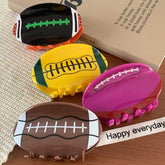 New hair accessories New acrylic rugby tennis clip Female back of head coiffure shark clip hair clip