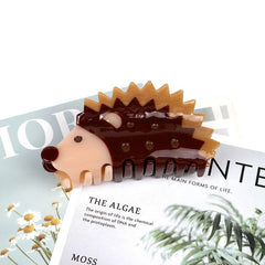 New acetic acid animal hair clip cute hedgehog claw clip hair original design female shark clip