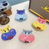 Original design acetic acid claw clip Cute Hippo hair clip Cartoon hippo hair claw candy color creative accessories