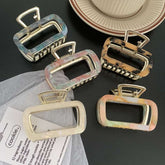 Simple square claw shark clip medium size hair clip back head disc hair clip children hair accessories