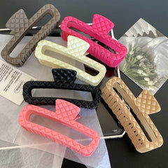 Fashion hair clip claw back head shark clip large hair clip retro French style simple square hair clip