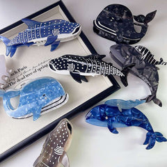 New niche animal shark claw clip Ocean Shark acetate hairpin personality shark clip female hair accessories