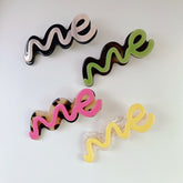 Wavy letter hairpin Fashion bangs shredded hairpin side clip cute duck Clip hair accessories