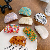 Fashion Delicate Acetate hair claw simple semicircle acetic acid clip Korea hairpin shark clip accessories