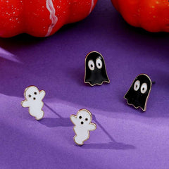 Fashion accessories Halloween Grimace Drop oil small mini earrings