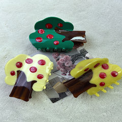 New Apple tree claw clip interesting personality acetic acid apple hairpin shark clip hair accessories