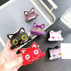 Imitation acetic acid creative cute cat clip acrylic medium shark clip sweet hair claw clip