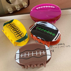 New hair accessories New acrylic rugby tennis clip Female back of head coiffure shark clip hair clip