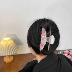 Christmas hairpin temperament beautiful snowflake claw clip large hairpin hair accessories hair shark clip