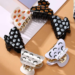 Simple fashion small halloween pumpkin bat shark clip grab clip all fashion ponytail hair clip hair accessories