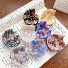 Small conch acetic acid clip Pan hair clip Shell hair clip Premium sense shark clip acetate design hair accessories