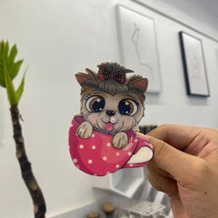 New comic puppy claw clip Dog hair clip Pug Yorkshire animal hair accessories personality hair accessories