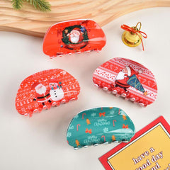 Christmas hair clip Small Semicircle Acrylic hair clip 2023 new style accessories