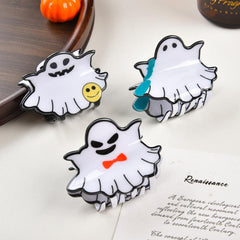 New spooky Halloween ghost clip accessories for women with shark hair clip
