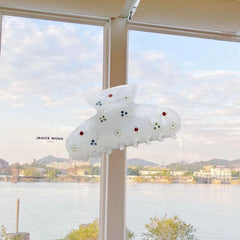 New Korean light luxury acetic acid hairpin butterfly hair accessory rhinestone shark clip hair accessories