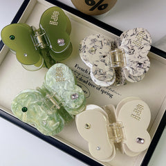 Dopamine advanced sense butterfly claw clip gem acetic acid hair clip temperament girl shark clip hair accessories