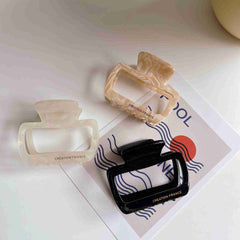 Chic minority acetic acid clip retro temperament hollow leopard hair clip square hair accessories