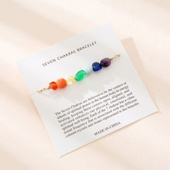 Fashion accessories 7 color stone beaded bracelet