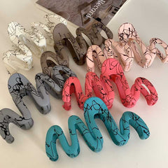 Fashion shark clip 2023 new hair claw Korean Ins retro disc hairpin Oversized hair claw clip