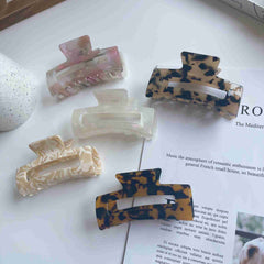 Korean fashion hairpin acetic acid plate tortoisesbill leopard clip simple medium size female hairpin shark clip