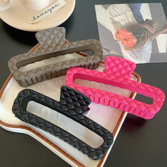 Fashion hair clip claw back head shark clip large hair clip retro French style simple square hair clip