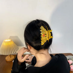 Christmas claw clip fun snowman Elk hair claw shark clip cute hair accessories