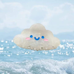 Cute clouds acrylic acetate hairpin milk White cloud claw clip cartoon smiley face shark clip girl hair accessories