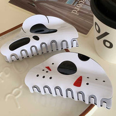 Halloween funny skull hair clip women's hair claw clip design shark clip acetate hair clip